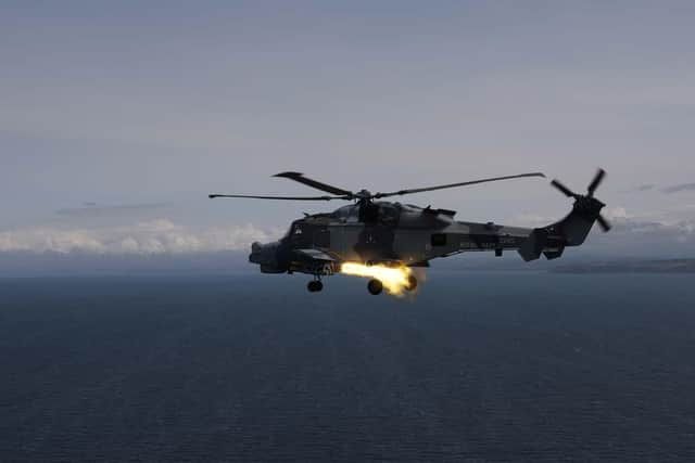 HMA Mk2 直升机发射新型导弹米乐m6英国皇家海军首次从野猫(图4)