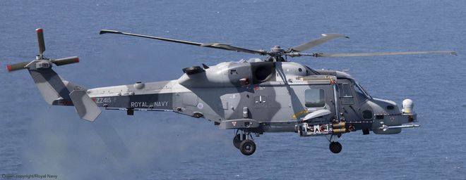 HMA Mk2 直升机发射新型导弹米乐m6英国皇家海军首次从野猫(图3)